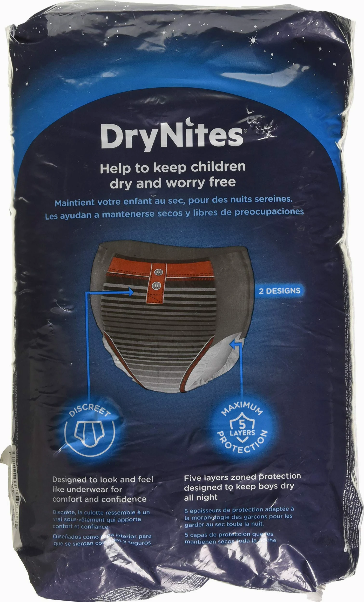 Huggies DryNites - Pañal de noche para niño de 8 a 15 años, 27 a 57 kg