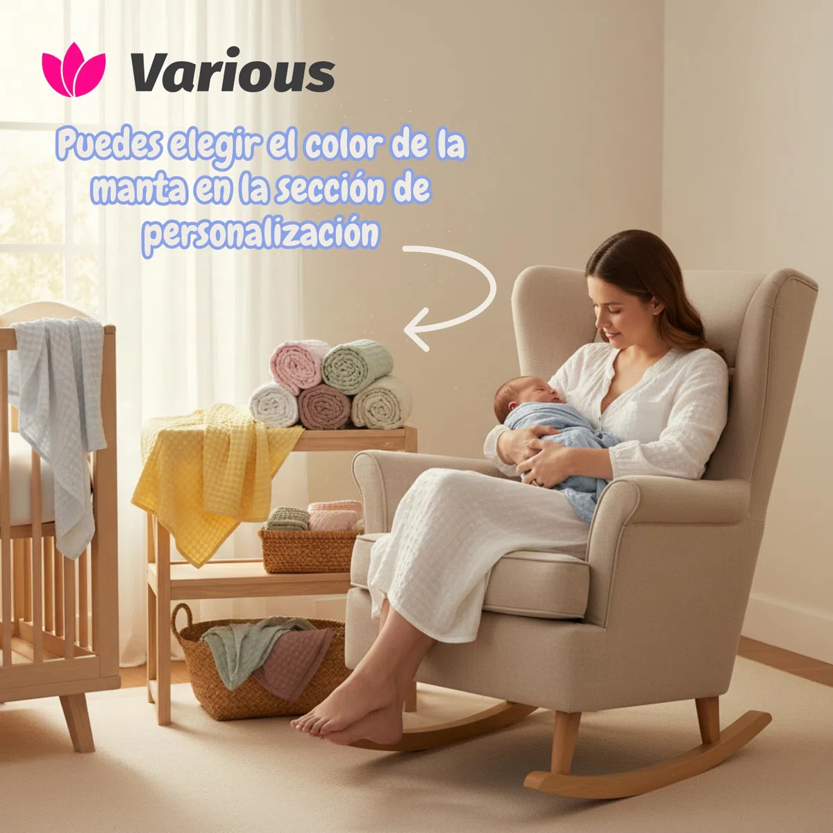 Manta Burbujas Personalizado para bebés, 0.80 x 1.10 m Set Regalo Manta DouDou para recién Nacidos Mantitas para Bebes Suave y Confortable Cálida niña y niño Mantas para Todas Las Estaciones