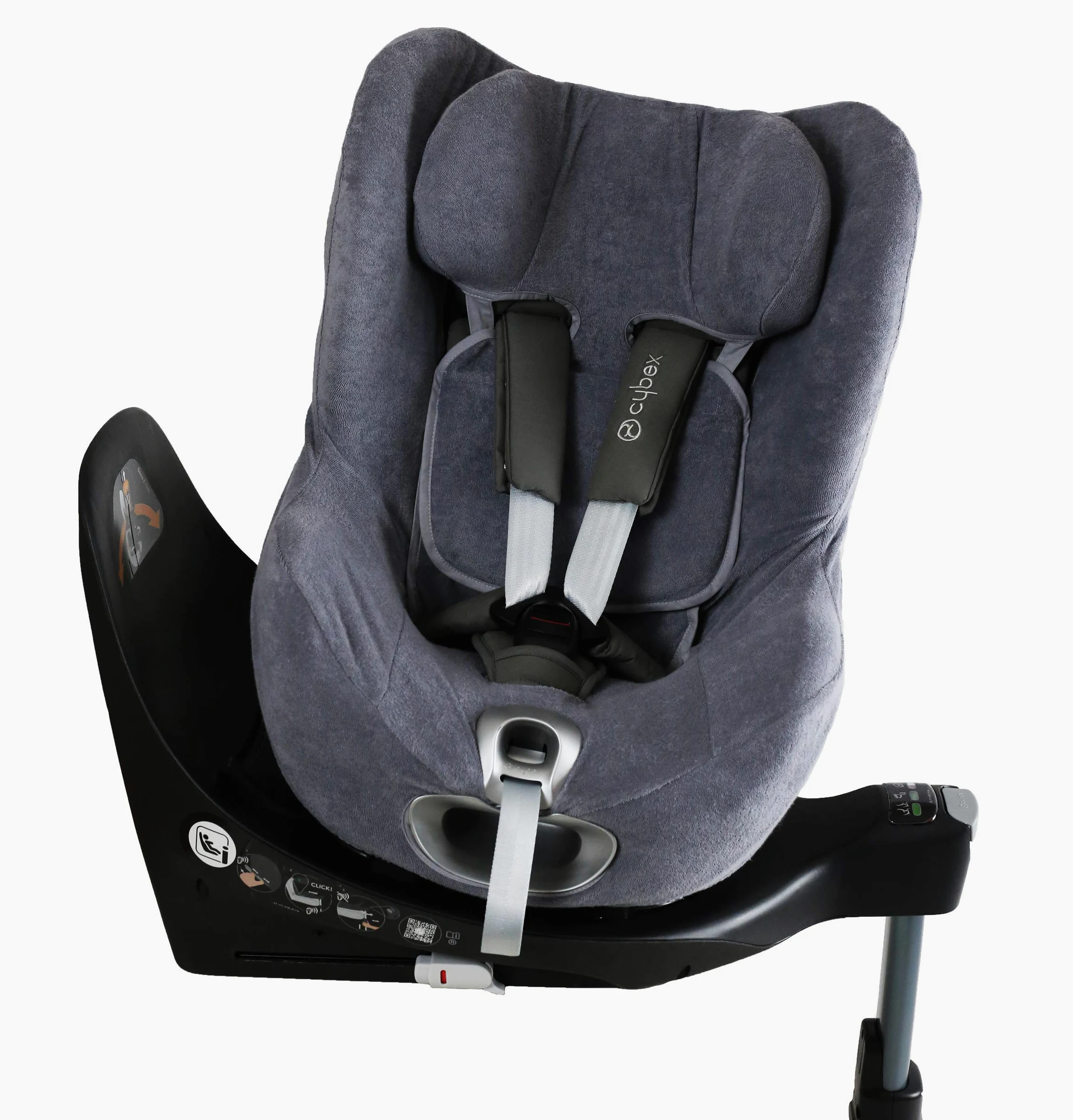 Funda de verano universal gris compatible con Cybex Sirona S Sirona Z Goodbaby Vaya