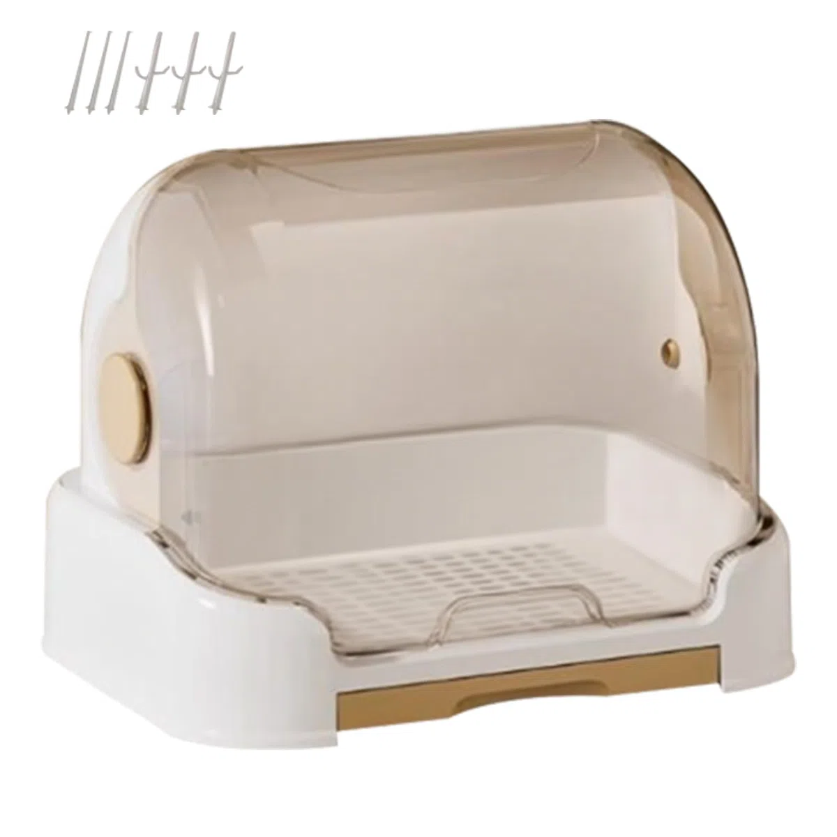 Organizador de biberones, caja de almacenamiento para biberones de lactancia con funda, funda extraíble para mordedor de chupete, cubiertos para guardería, encimera, gabinete, guardería
