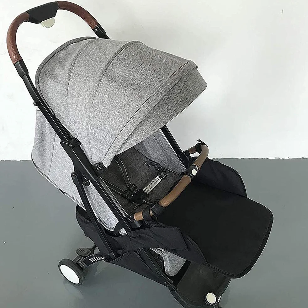 Reposapiés para Cochecito, Extensión Universal con Gancho y Bucle, para Todas las Estaciones (BLACK)