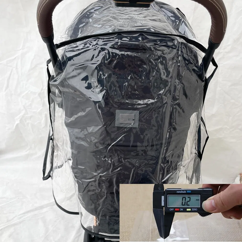 Funda impermeable para cochecito compatible con Cybex (Coya, Eezy Twist, Libelle), a prueba de viento, material EVA transparente, ventana grande delantera
