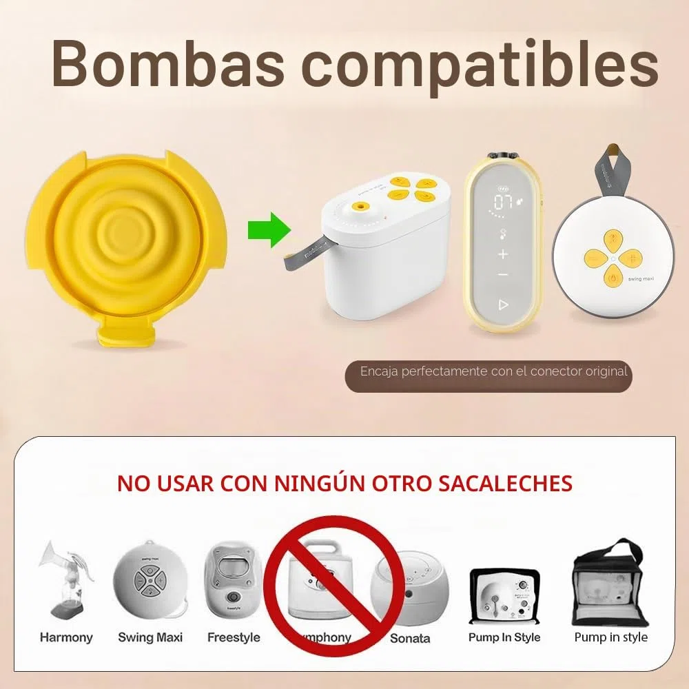 PumpMom-us Membranas compatibles con piezas de bomba Medela, diafragma de silicona para conectores PersonalFit Flex, membranas de repuesto, Pump in Style MaxFlow, Swing Maxi y Freestyle Flex Parts