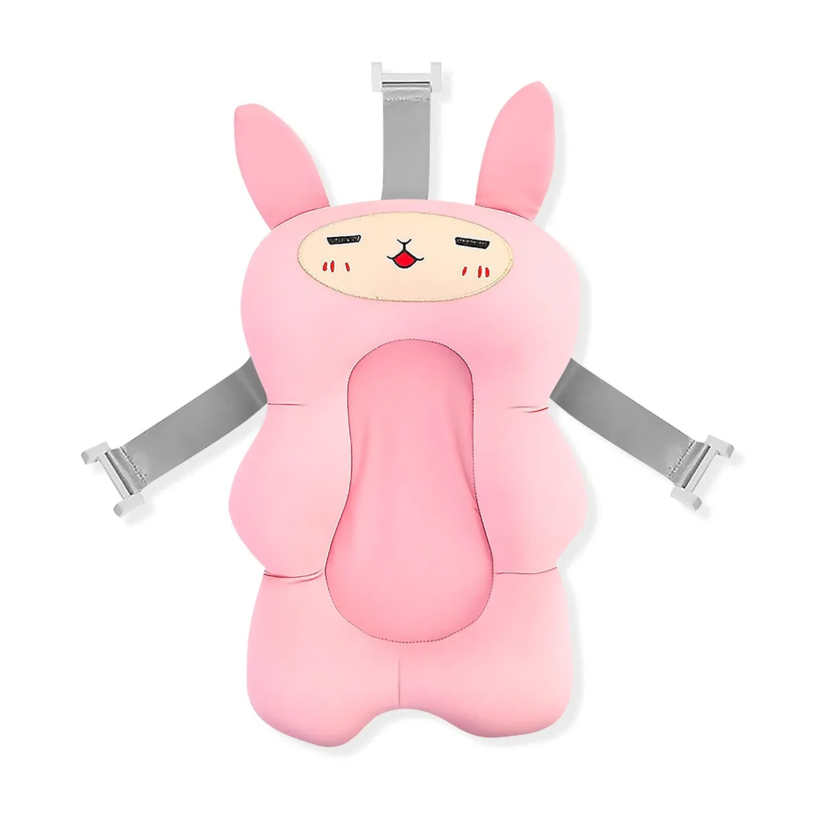 SONARIN Cojín de Baño para Bebé,Alfombrilla de Baño para Bebé Recién Almohadilla de Soporte Antideslizante Transpirable para Bañera Infantil Alfombra para Bañera Asiento de Cojín de Ducha(Rosa)