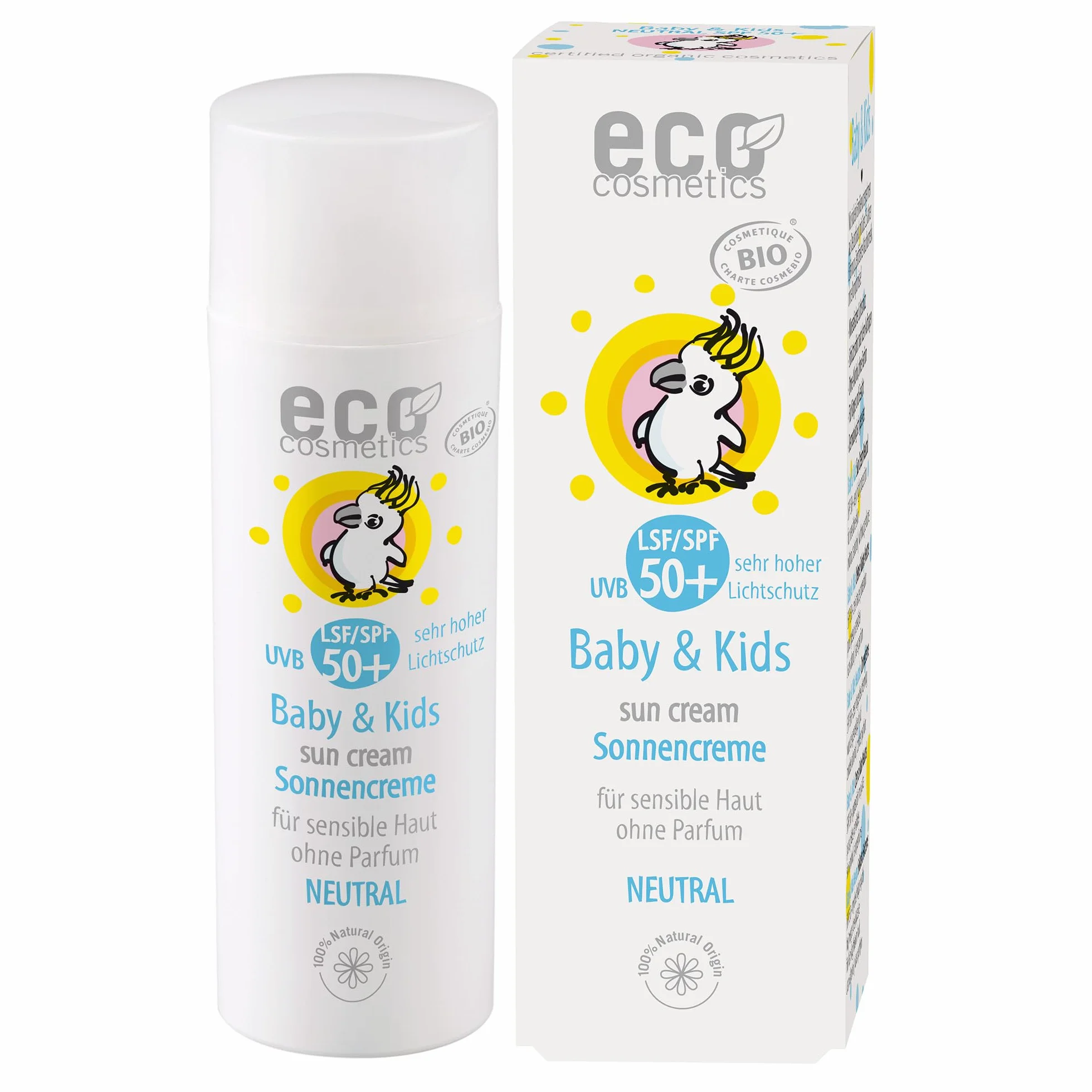 eco cosmetics: bebé& Kids Neutral Crema solar LSF 50 (50 ml)