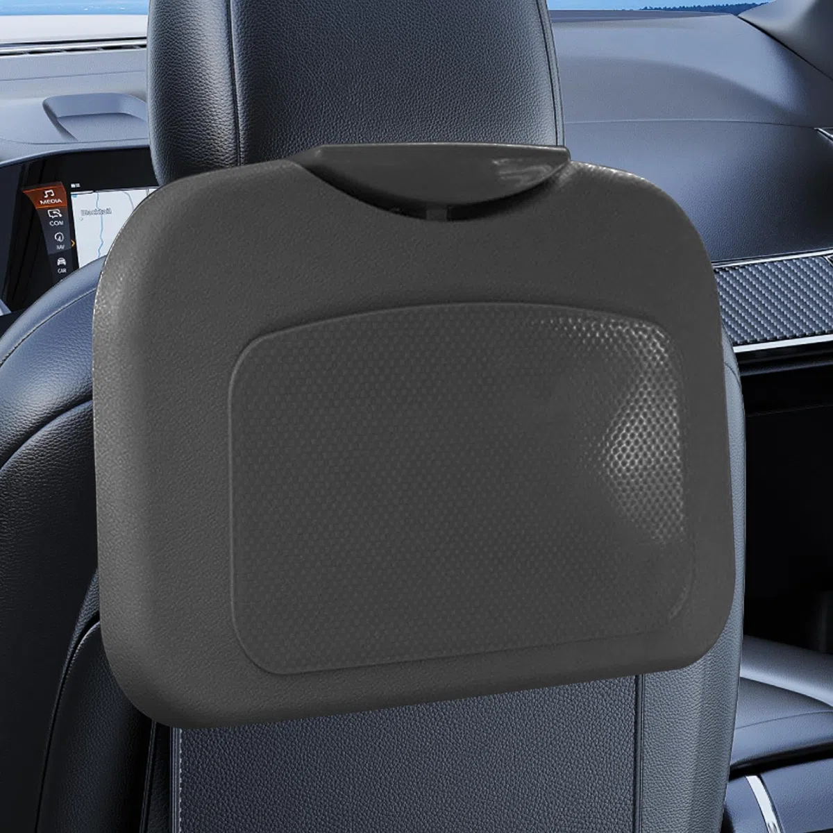 Bandeja Mesa para Asiento De Coche - Mesa Plegable para Coche con Portavasos - Portátil para Portátil Comer Trabajar Viaje Niños Adultos