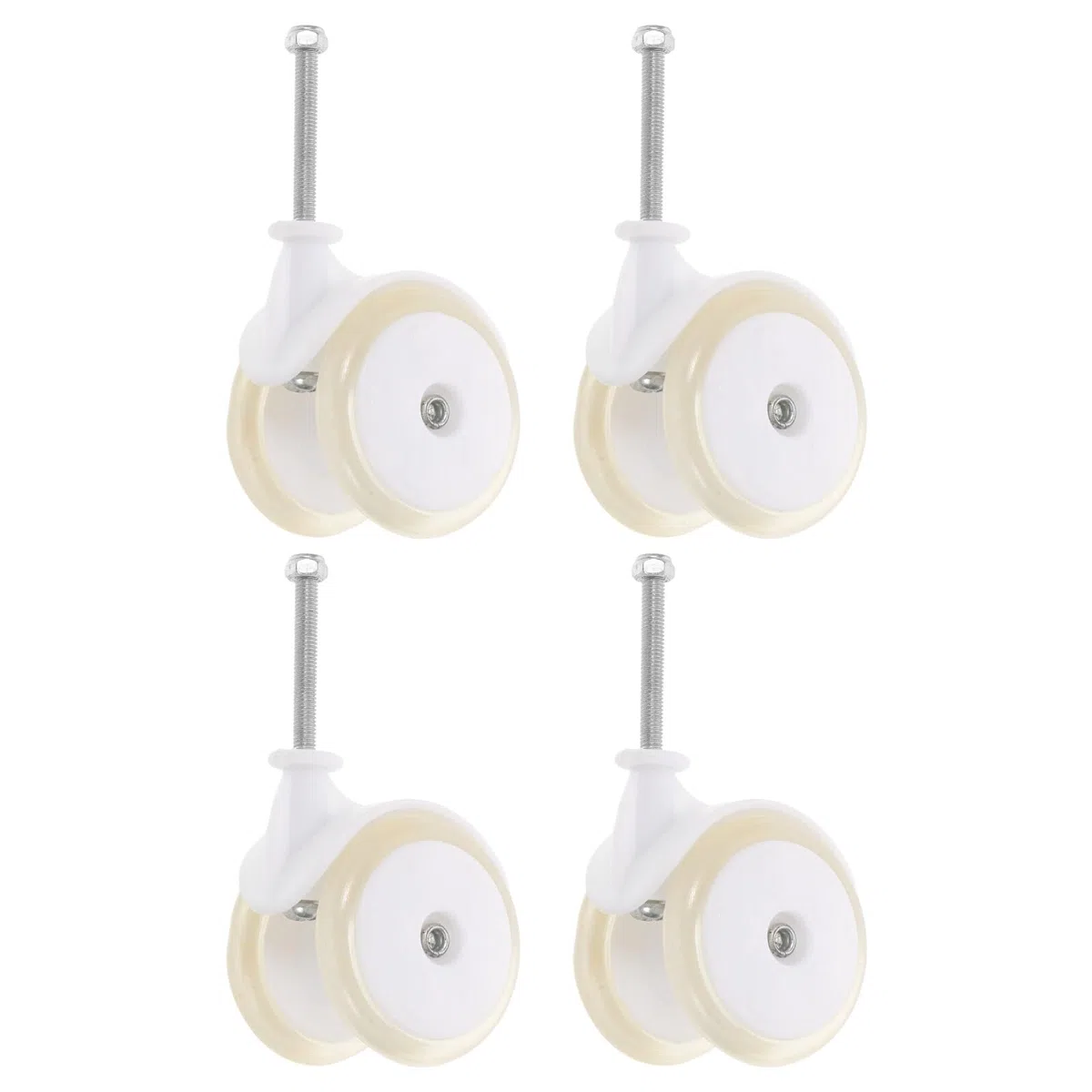 DECHOUS 4 Ruedas de Repuesto para Andador de Bebés Ruedas Giratorias Silenciosas de Pu para Andadores y Cochecitos, Compatibles Modelos Estándar, Seguridad Mejorada para Niños