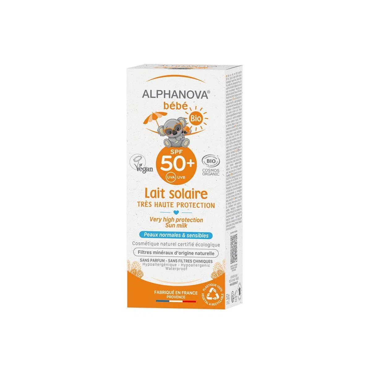 Protector Solar Ecológico Bebé SPF 50+ Alphanova 50 ml