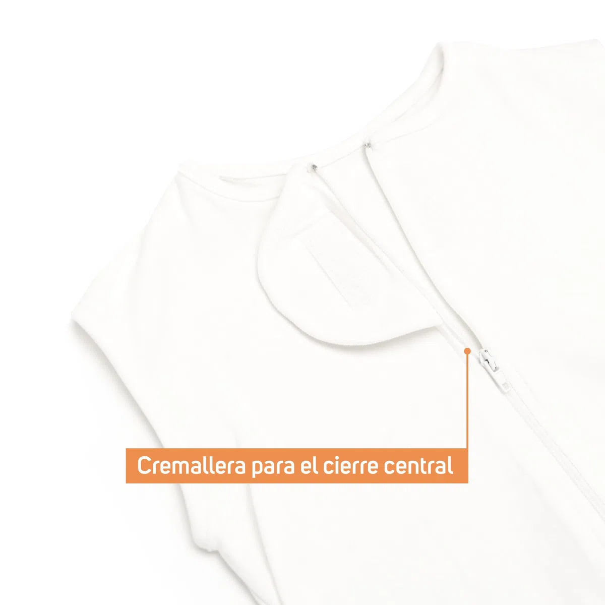 Sábana Fantasma de Seguridad para Bebés – Ajustable 60x120 cm y 70x140 cm – 100% Algodón Transpirable con Cremallera – Previene Caídas y Destapes – Compatible con Secadora – Color Blanco