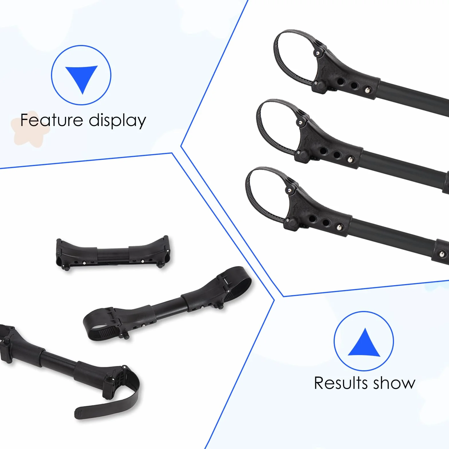 3 Piezas Conectores para Cochecito de Bebé, Cochecito Gemelo Conectores Seguro, Unión Conector Ensamblaje Carrito Bebé Aleación de Aluminio, Accesorio para Exteriores para Bebés