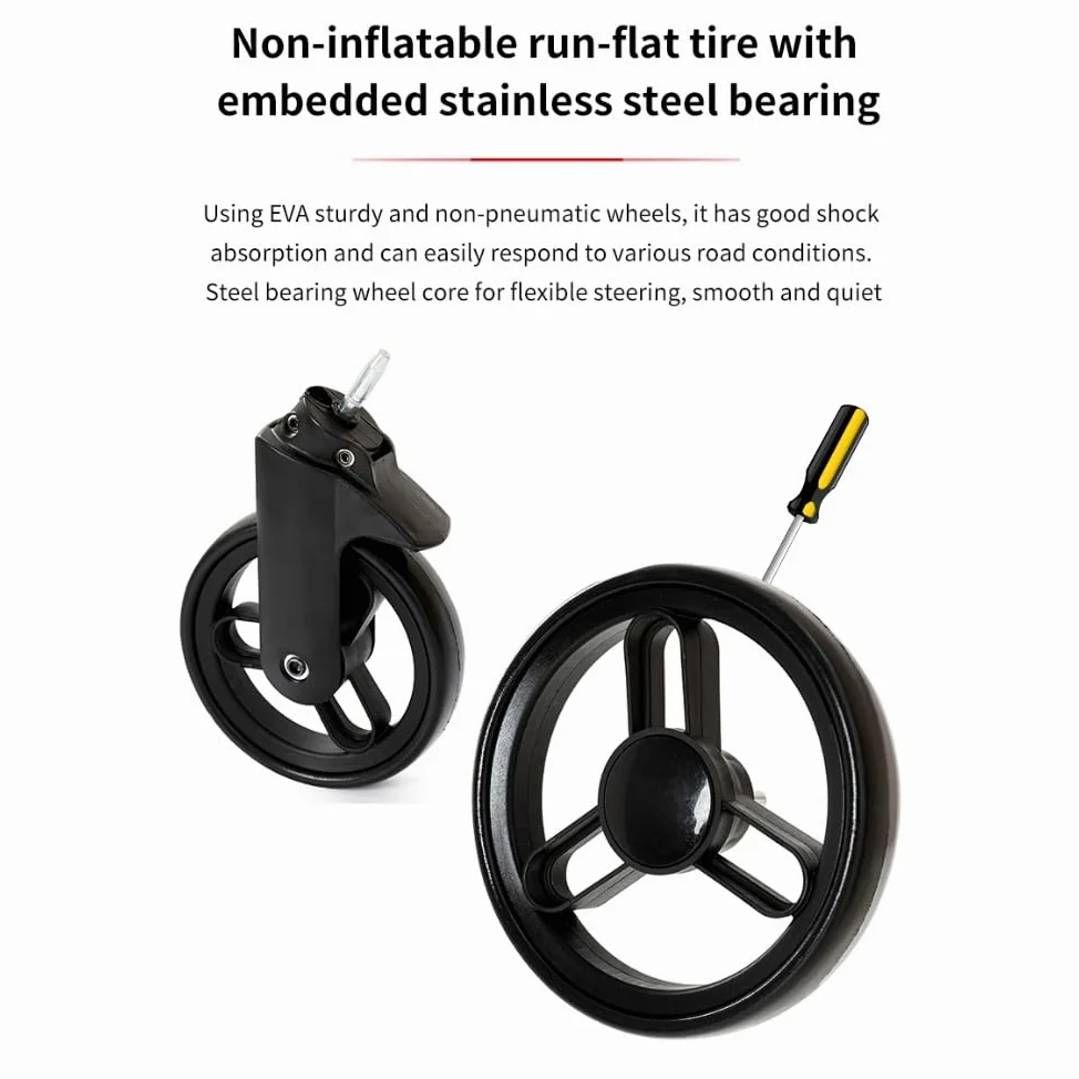 Cochecito 3 en 1 Compacto Plegable con Asiento Convertible,Negro | Plegado sencillo, asiento reclinable, incluye bolso de mamá y portabebés para 0–4 años