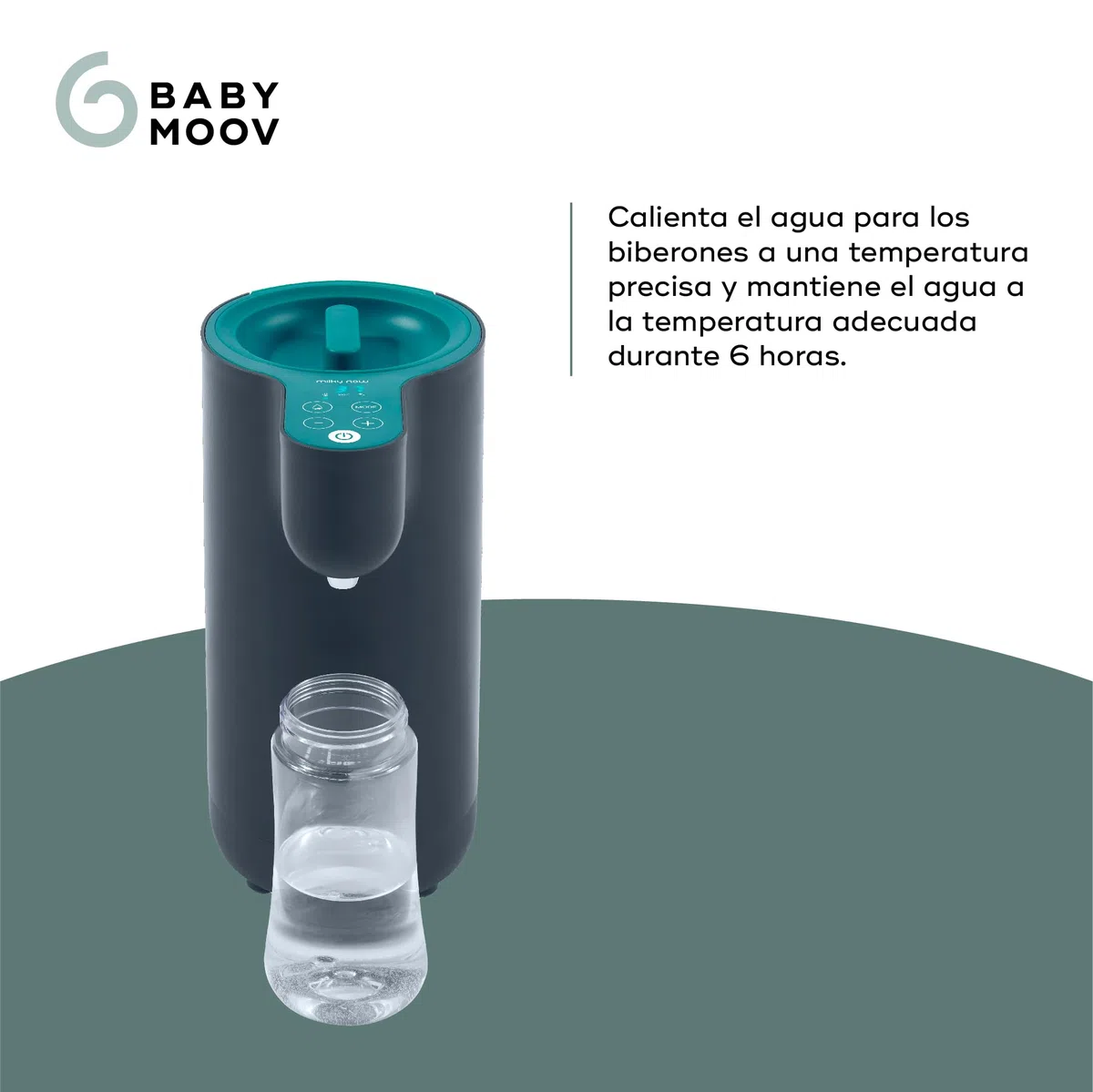 Babymoov Preparador de Biberones Instantáneo Milky Now, Calienta y Mantiene Caliente Hasta 6 Horas, Hasta 12 Biberones
