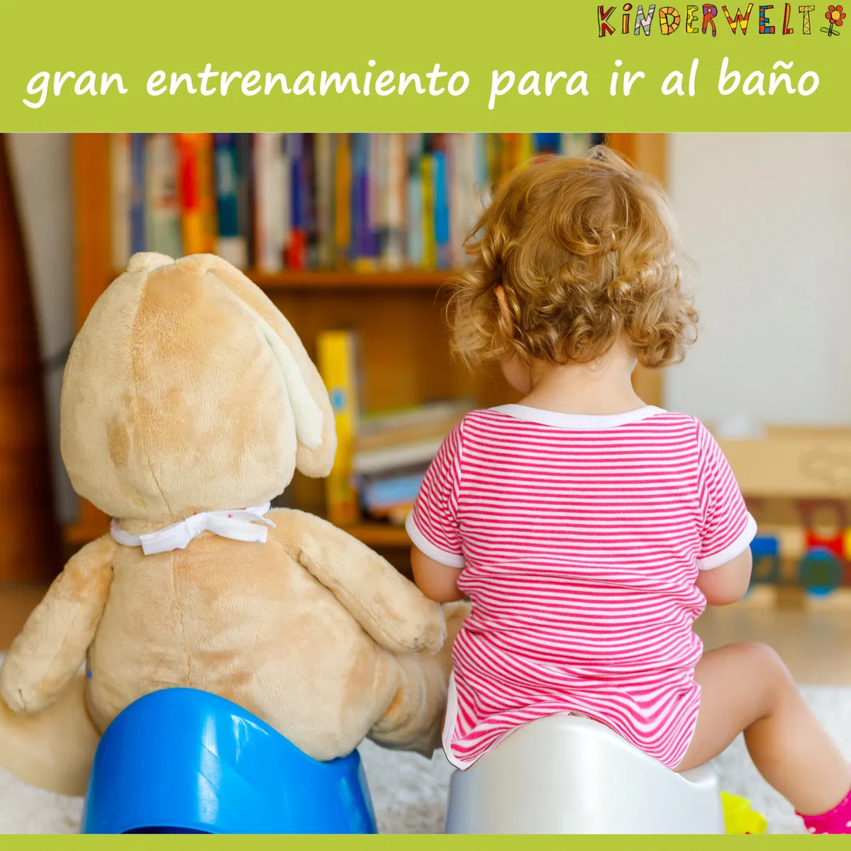 KiNDERWELT Orinal premium para niños y bebés, diseño Disney Mickey Mouse en azul, orinal para niños a partir de 18 meses, respaldo alto, antideslizante y libre de BPA