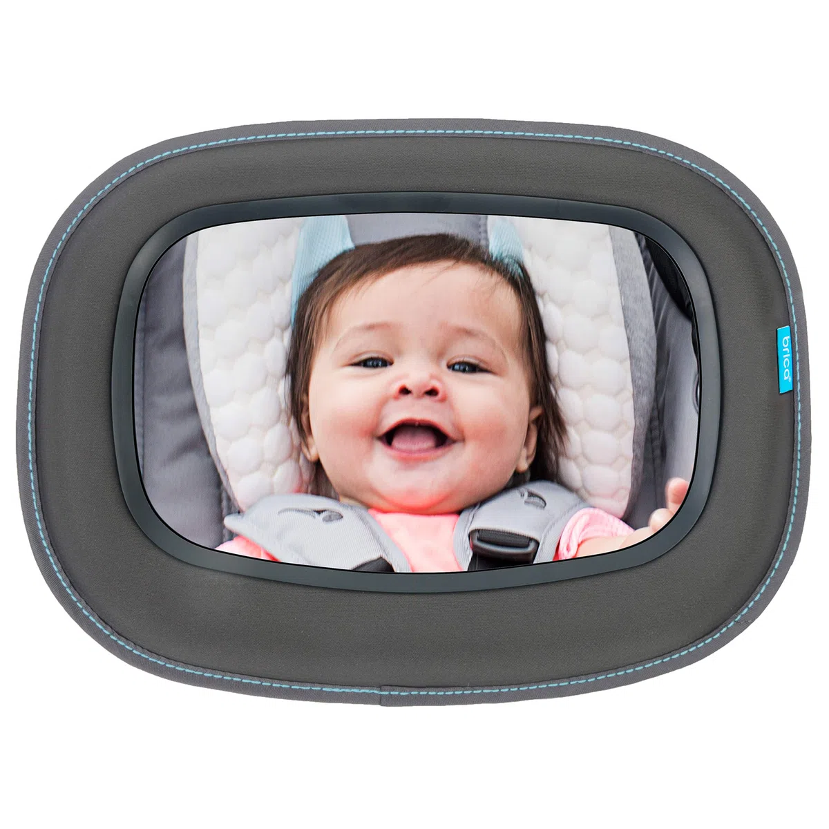Munchkin Baby In-Sight Espejo para Asiento de Coche, Espejo de Ángulo Amplio para Bebés y Niños Pequeños en Sentido Contrario, 100% a Prueba de Roturas y Probado en Choques, Accesorios para Viajes