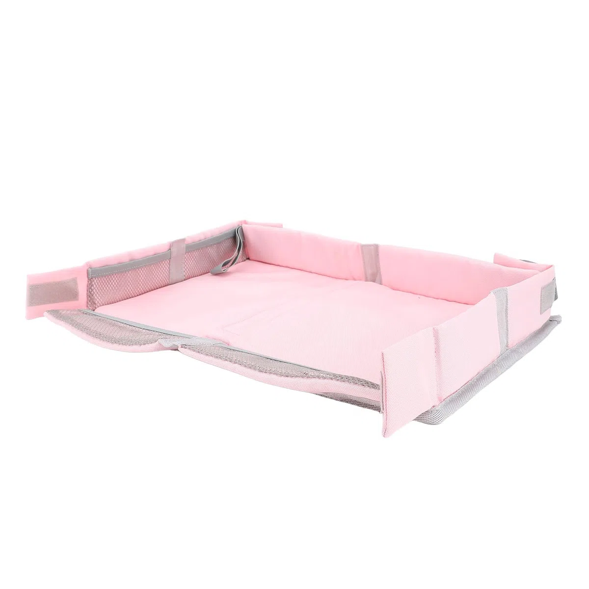 Yinhing Cubierta Plegable para Bandeja de Viaje, Bandeja Multifuncional para Avión para Niños y Adultos, Bolsa para de Mesa para Aviones y Trenes, Diseño Elegante (PINK)
