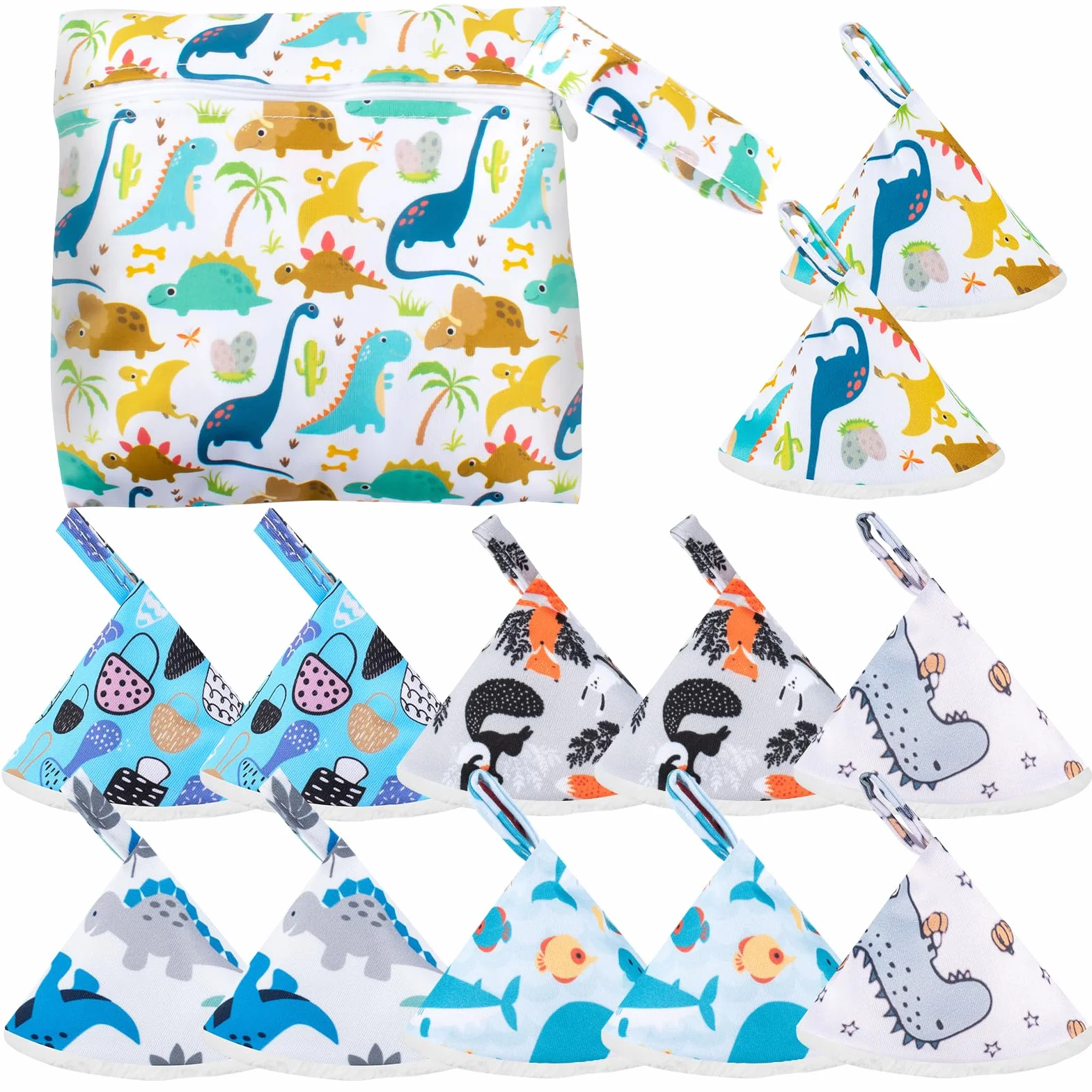 Pipi Tipi Lote de 12 protectores de pañales para bebé con bolsa húmeda y fuerte absorción de agua