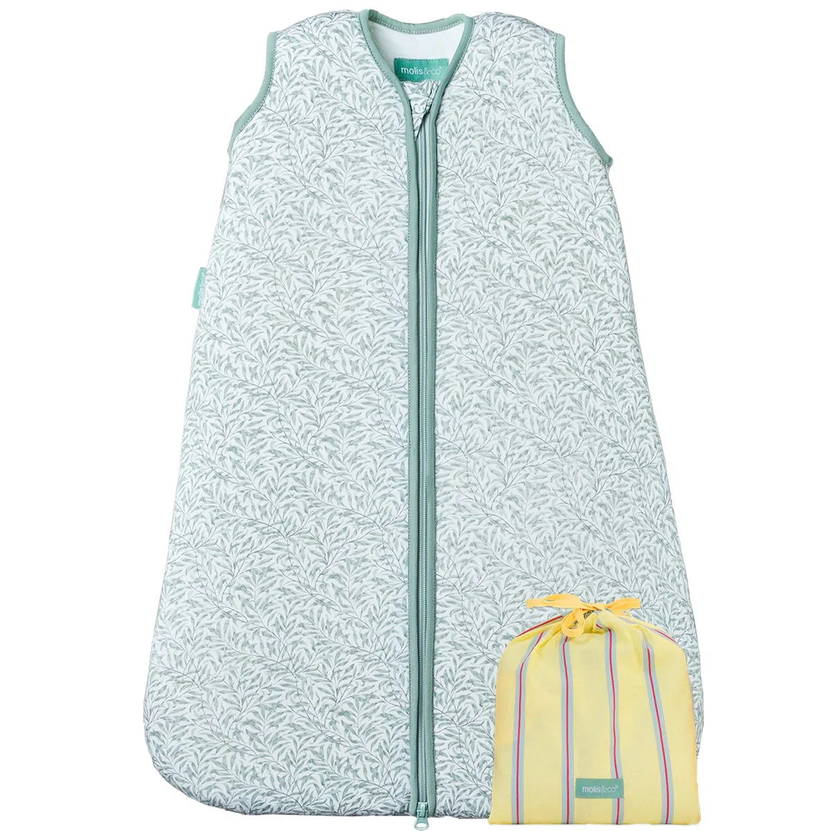 molis&co - Saco de Dormir para bebé 1.0 TOG - 70 cm (0-6 Meses) - Ideal para Primavera y otoño - 100% algodón (Oeko-Tex 100) - Ines II