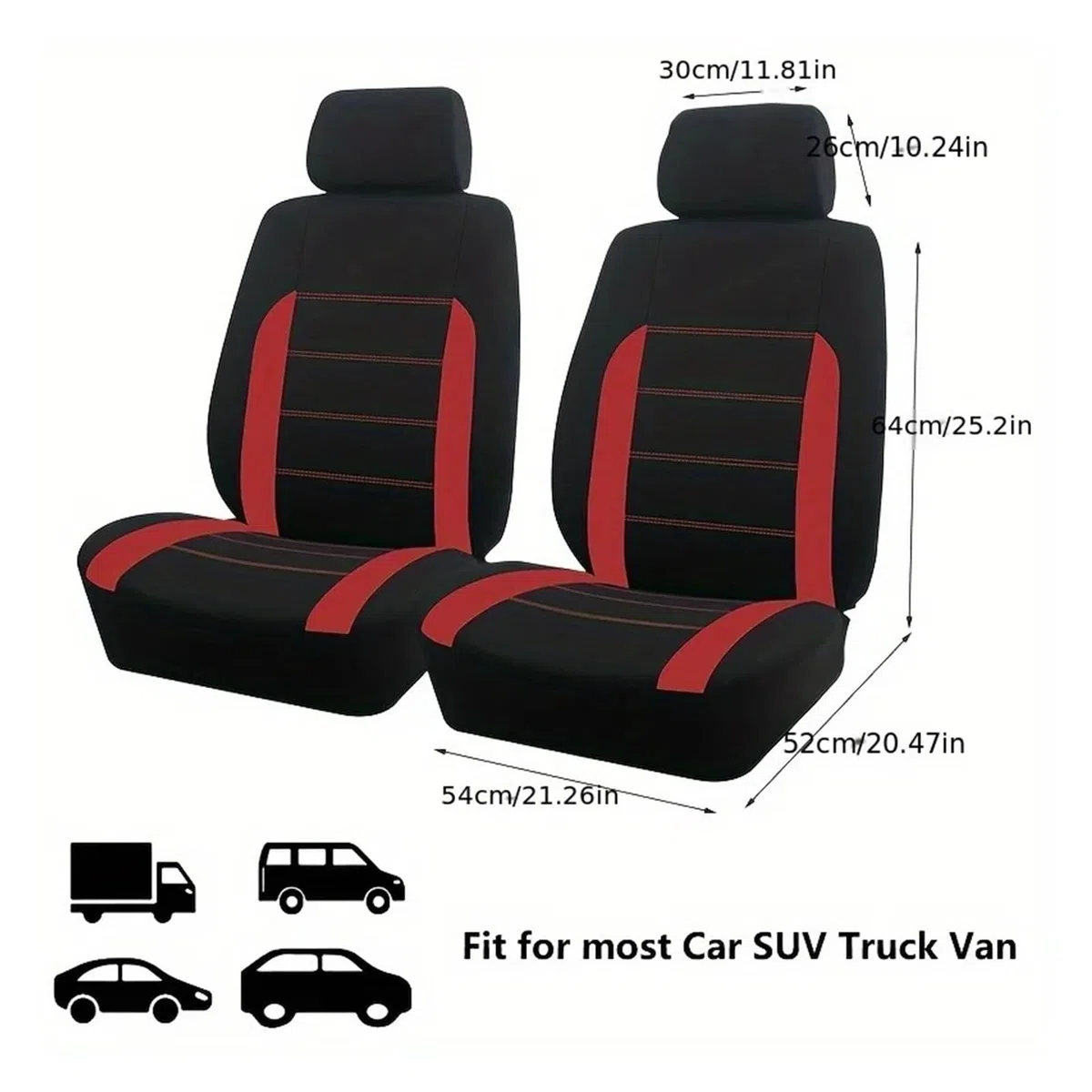Fundas Asientos Coche Protector De Asiento De Coche Poliéster Tamaño Universal 2 Fundas para Asientos Delanteros para La Mayoría De Coches SUV Camiones Furgonetas Funda Asiento Coche(Beige)