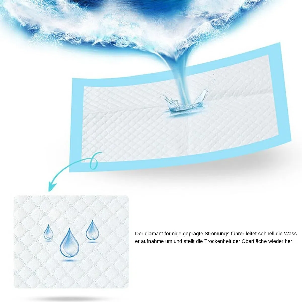 Cambiadores para bebés 100 unidades de cambiador desechables 33 x 45 cm esterillas para perros almohadillas de entrenamiento a prueba de fugas absorbentes pañales