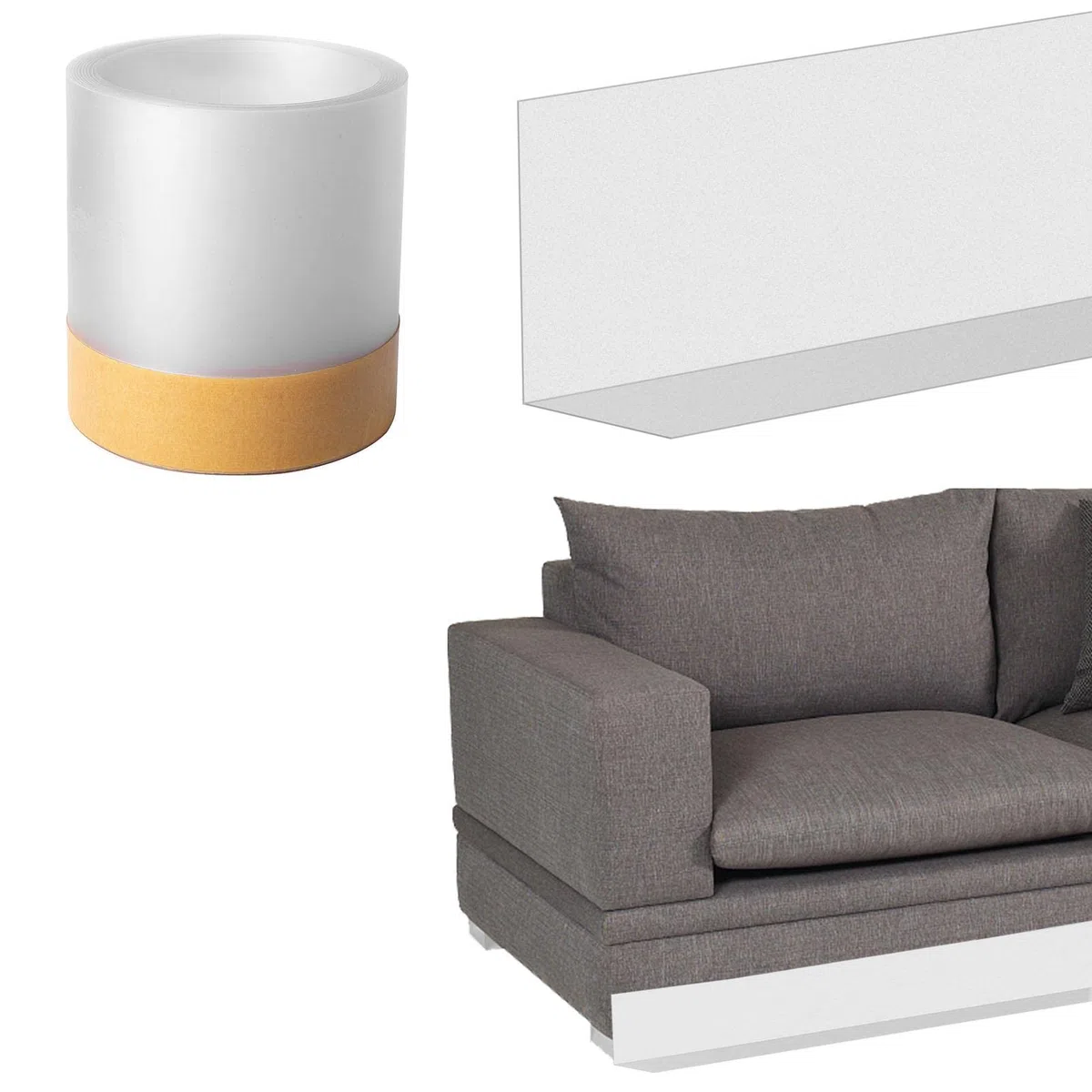 Juguetes Debajo del sofá, Parachoques Adhesivo para Muebles, evite Que Las Cosas se suban al sofá Cama y Otros Muebles