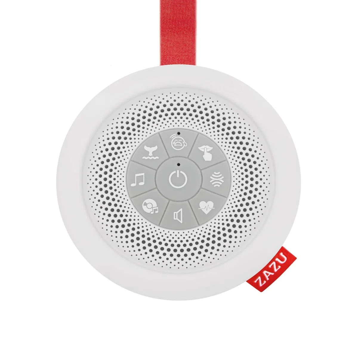 ZAZU Suzy The Baby Shusher - Ayuda para dormir y chupete para bebés | 7 melodías relajantes incluyendo latidos del corazón y ruido blanco | Máquina de sonido sobre la marcha con sensor de llanto |