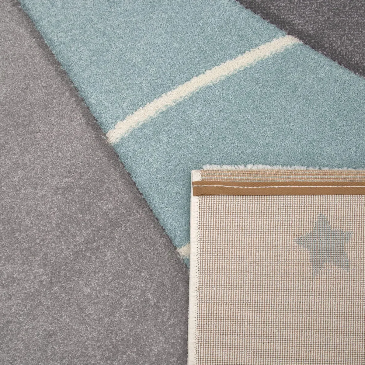 Paco Home Alfombra Infantil Alfombra Habitacion Niño Color Pastel 3D Motivo Montañas Moderna, tamaño:120x170 cm
