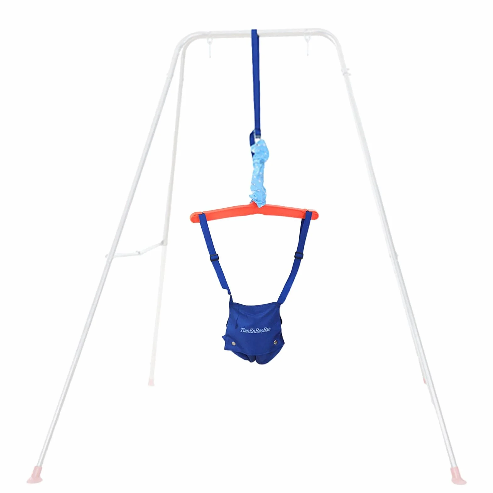 Puerta, jumper para bebé, ajustable, entrenador columpio para bebés, para exteriores, con asiento sillín, para bebés a partir 6 meses