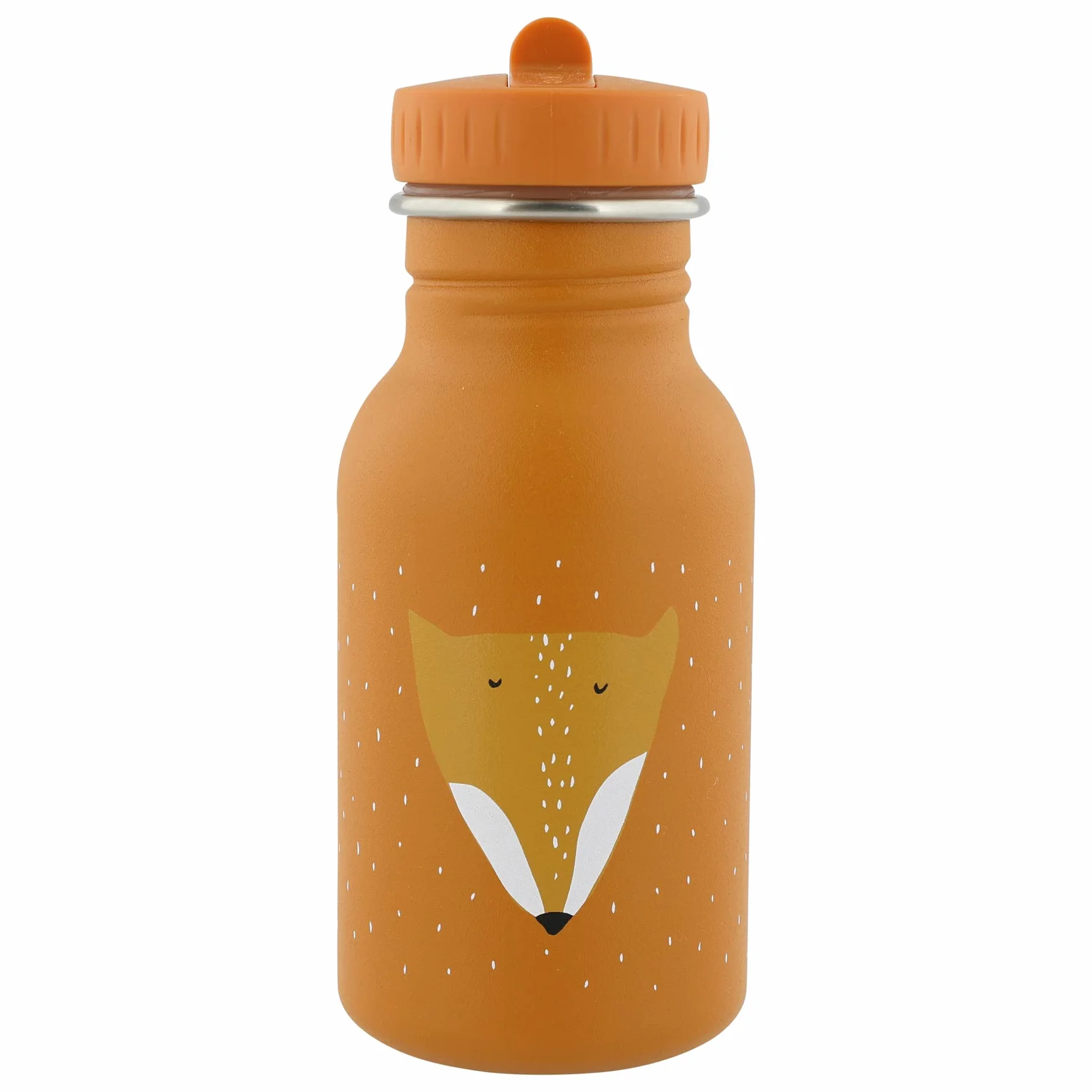 Trixie - Botella de Beber Para Niños de Acero Inoxidable 350 Mililitros - Mr. Fox (Zorro)