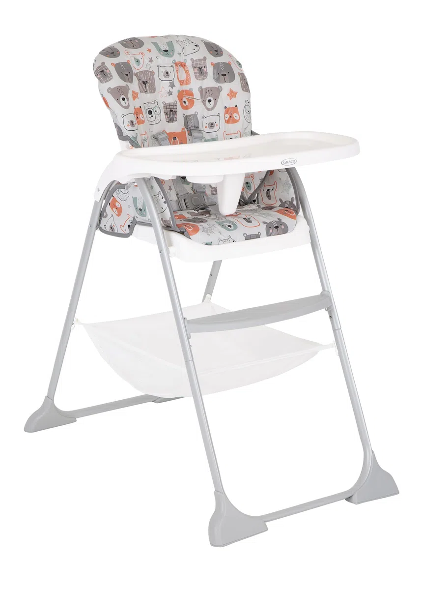 Graco SnackEase Trona de plegado rápido, reclinable, de los 6 meses a los 3 años aproximadamente (máximo 15 kg), estampado Up & Away