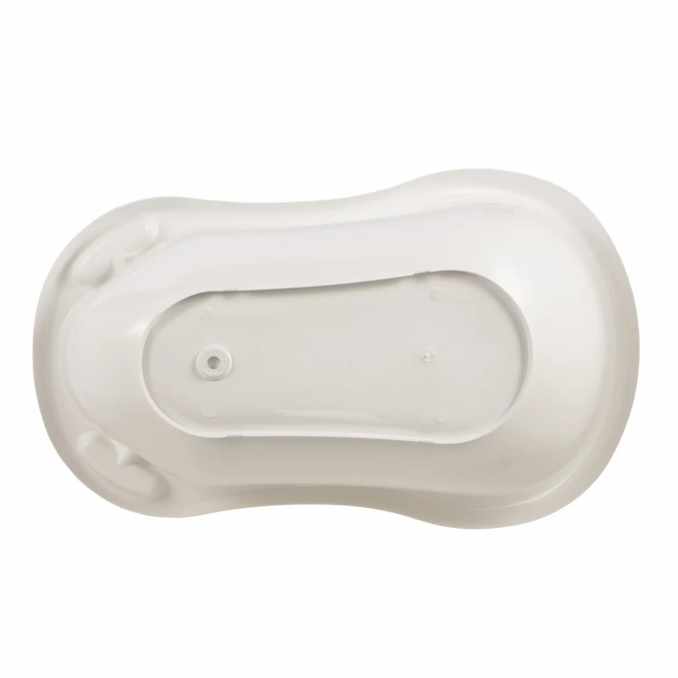 keeeper Bañera Ergonómica con Tapón Hippo, De 0 a 12 Meses, 84 cm, Maria, Blanco