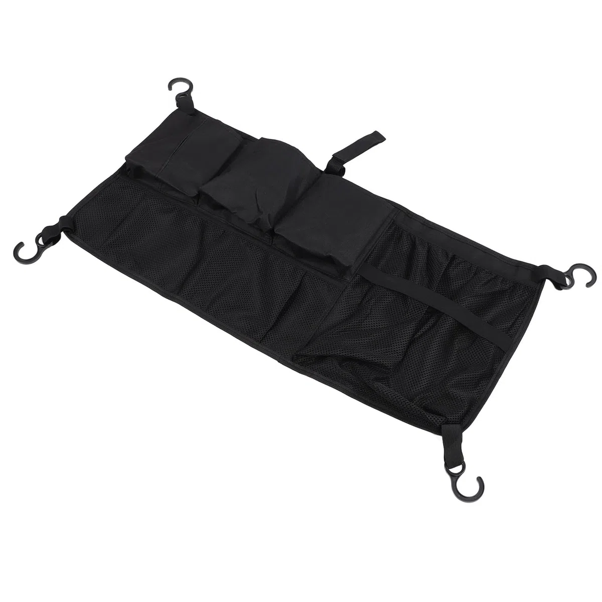 Bolsa Lateral de Carro con Múltiples Bolsillos a Prueba de Agua para Acampar Al Aire Libre, Organizador de Carro de Cochecito de Gran Capacidad para Cochecitos de Camping, Carros de (Negro)