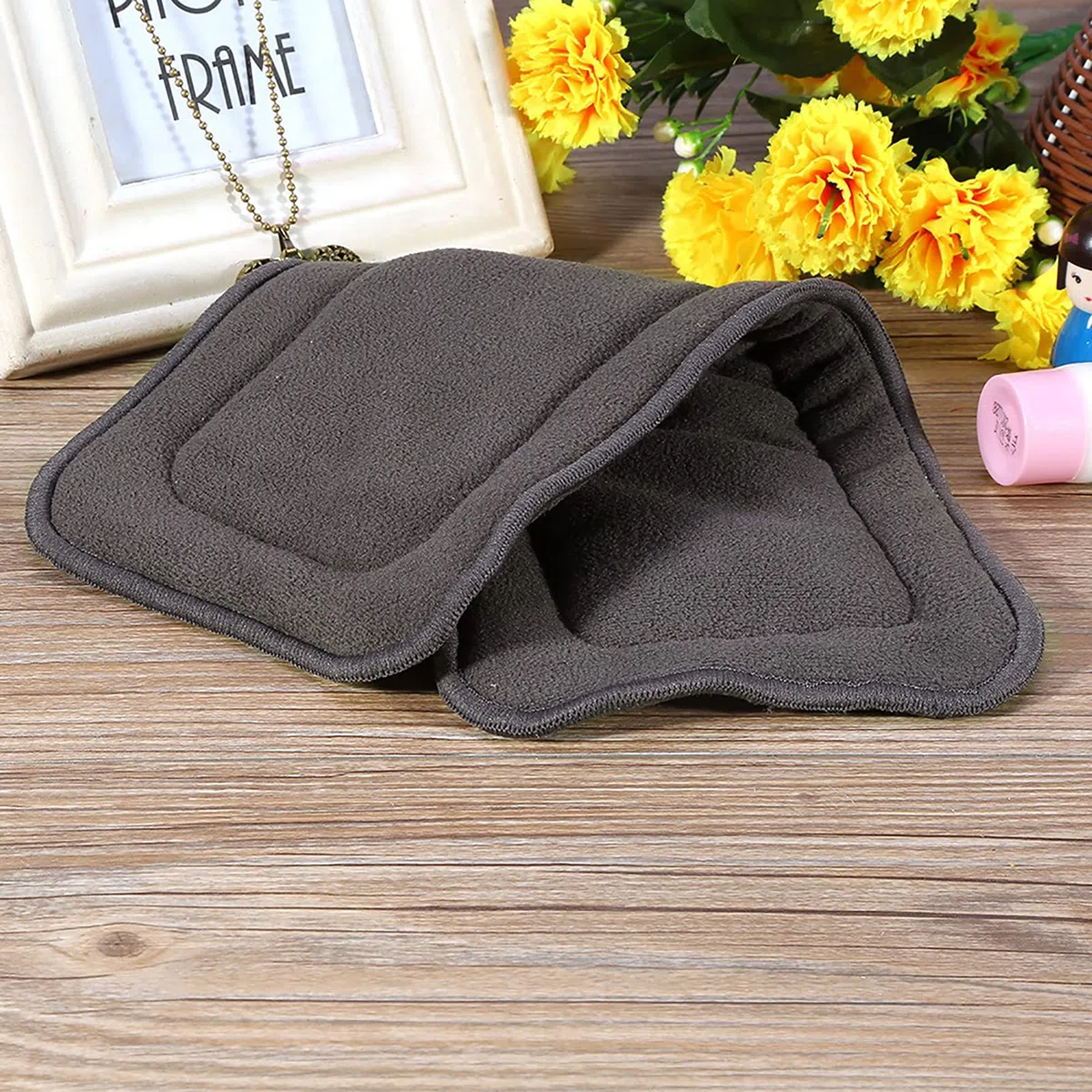 4 forros lavables de 5 capas de bambú para pañales, suaves, cómodos, superabsorbentes, para adultos