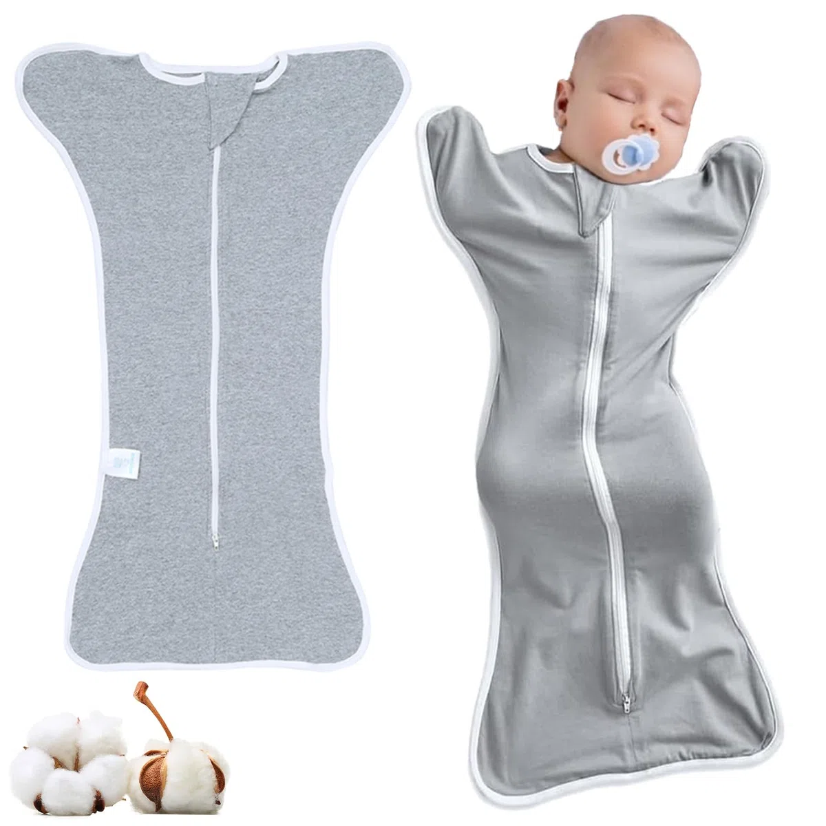 Mantas Envolventes para bebé, Saco de Dormir Bebe-s Recién Nacido, Baby Swaddle Wrap Manta Envolvente Ajustable, para Bebé 0-3 Meses