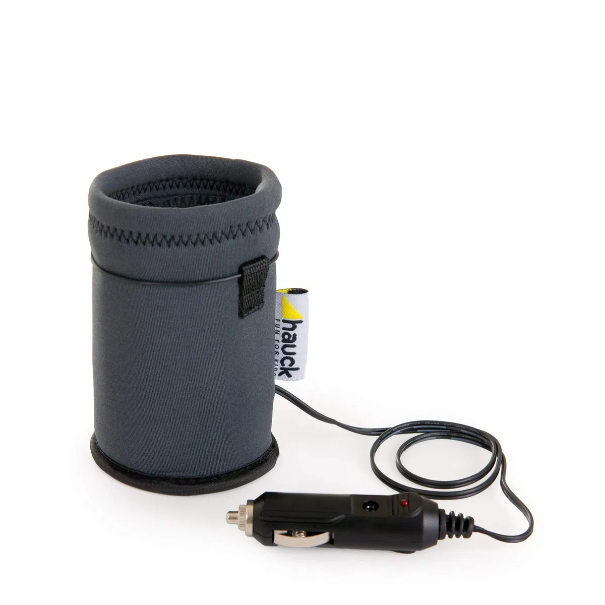 hauck Feed Me Calienta Biberones Portatil para Coche, Termo para Biberones con Cargador para Mechero Coche alim. 12V, 10 x 12 cm, Gris