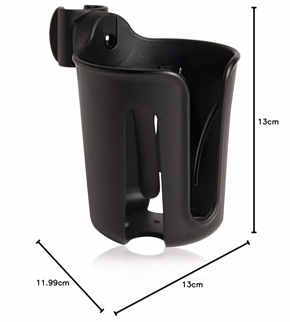 Portavasos BABYZEN YOYO, Negro - Se sujeta a Seis Puntos Diferentes en el Chasis del Cochecito YOYO2 - Adecuado para Padres e Hijos
