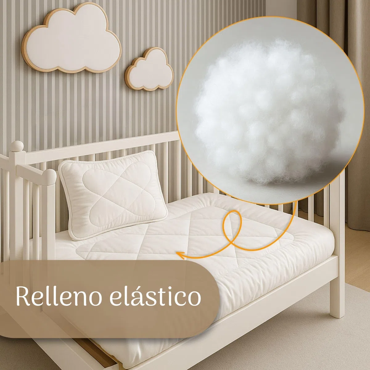Totsy Baby Edredón Cuna 90x120 cm bebé - Relleno nórdico Suave y Transpirable Ideal para Cuna y Cama de bebé Apto para Todas Las Estaciones Certificado Oeko-Tex 90 x 120