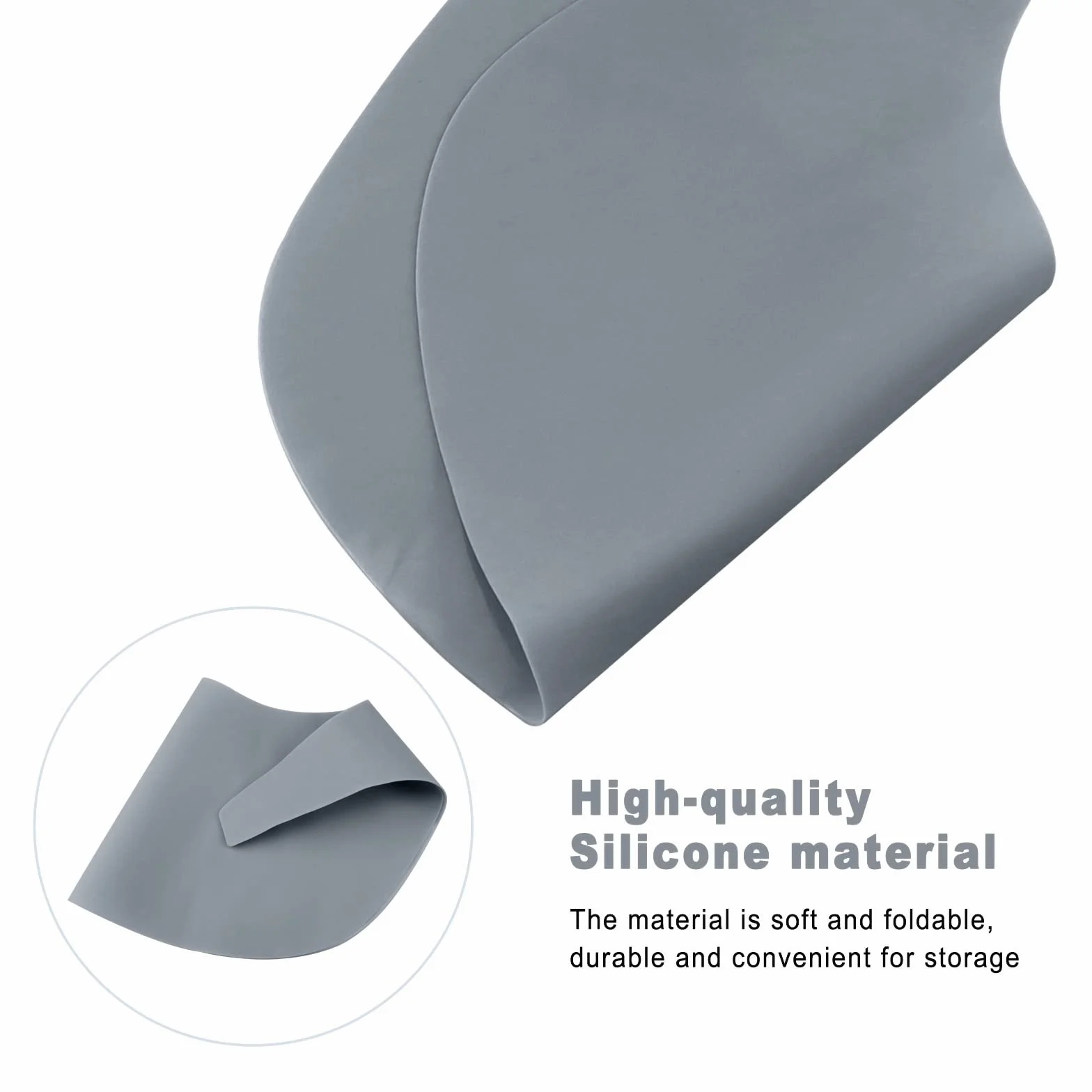 Mantel individual para silla alta, 2 piezas de silicona para silla alta, limpio e higiénico, para cubierta de bandeja de trona Stokke, apto para bandeja de trona Stokke Tripp Trapp (gris/marrón)