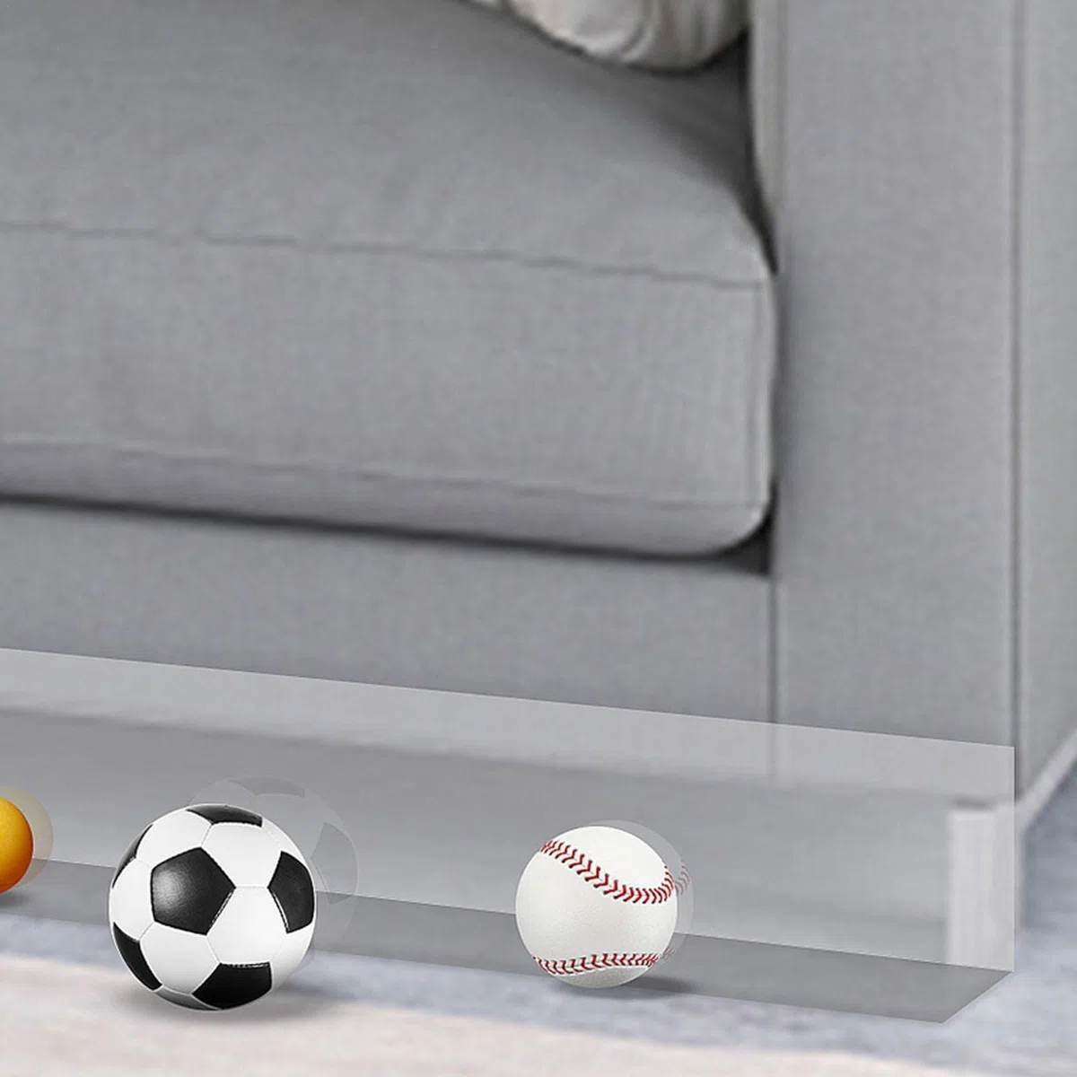 Juguetes Debajo del sofá, Parachoques Adhesivo para Muebles, evite Que Las Cosas se suban al sofá Cama y Otros Muebles