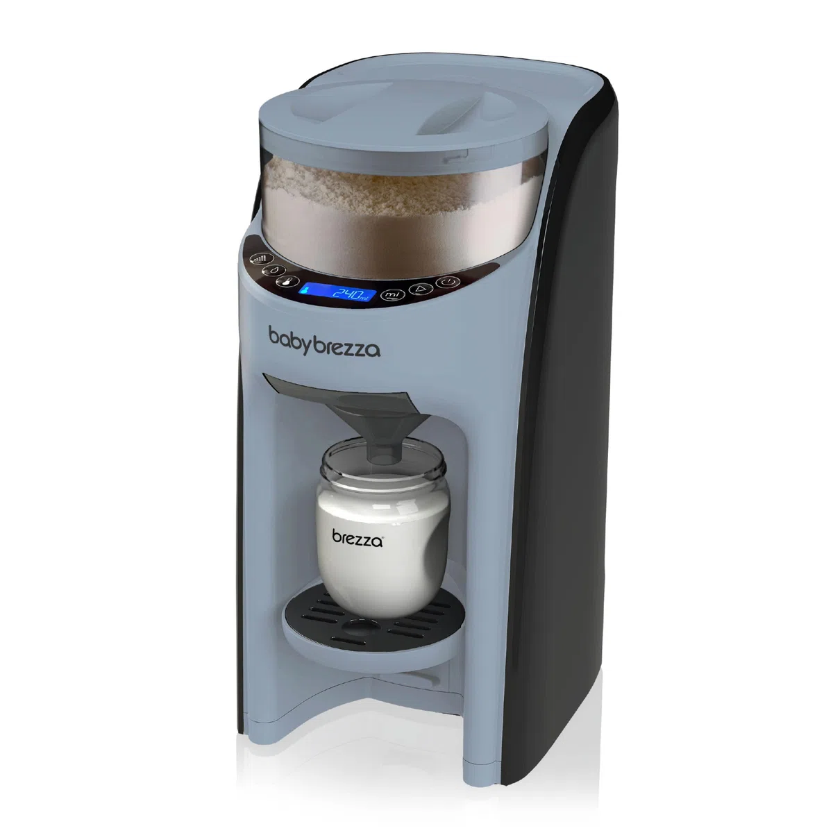 Baby Brezza - Formula Pro Advanced (Preparador de Biberones y Dispensador de Fórmula) - Automático - Dosifica Y Mezcla Agua Caliente Y Leche En Polvo Con Sólo Pulsar Un Botón (Slate)