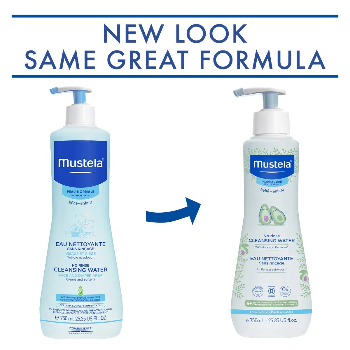 Mustela PhysiObebe Líquido de limpieza sin enjuague