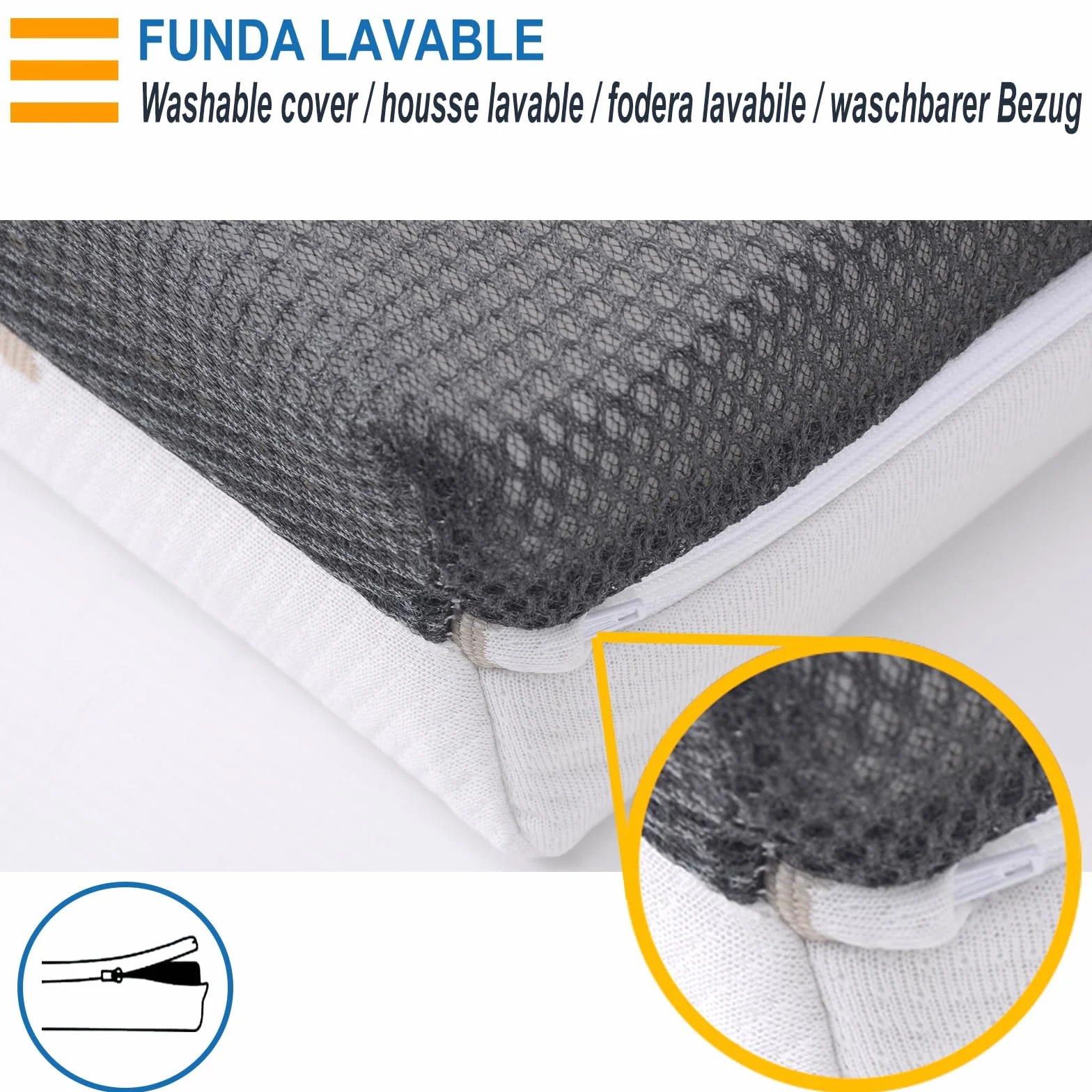 PEKITAS Colchón Minicuna 50x83 cm Grosor 10 cm Transpirable Hybrido Reversible Doble Cara Funda Desmontable Lavable Firme Anti-ahogo Cuna Colecho Bebé