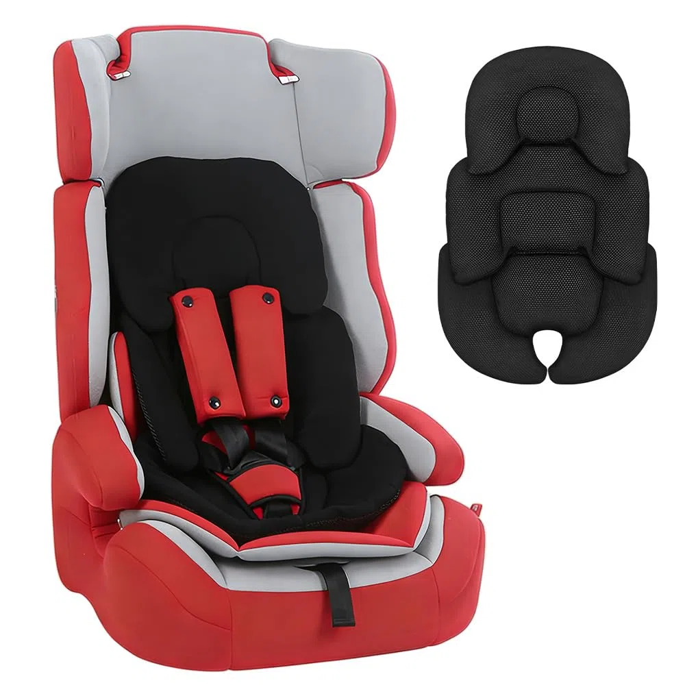 Foreverup Inserto reversible para asiento de automóvil para recién nacido, con almohadillas de correa, soporte para cabeza y cuerpo infantil, inserto de cojín suave para cochecito de bebé para niños y