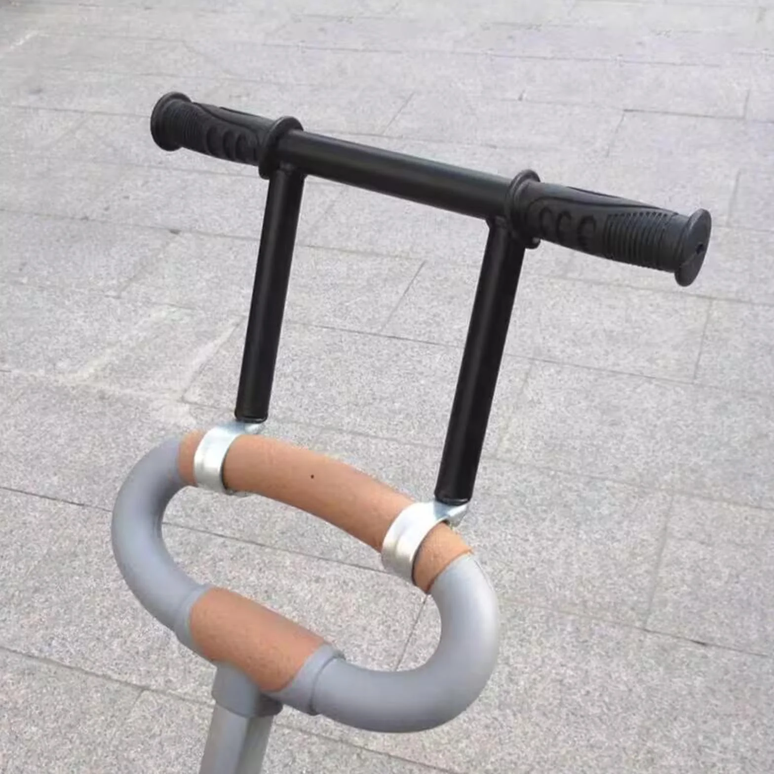 Milageto Extensor de mango de cochecito de metal, extensión de manillar para carrito, cochecito Accs, 32MM
