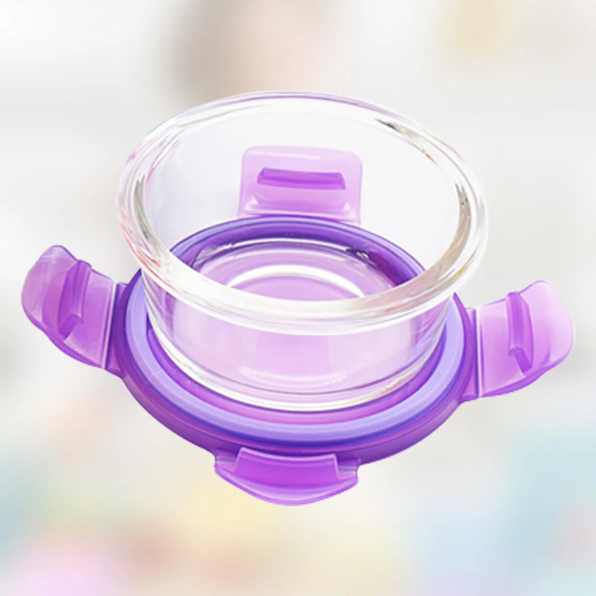 ARSUK Recipientes de vidrio para almacenamiento de alimentos para bebés, cuencos de destete pequeños, ollas para aperitivos para niños pequeños - 6 x 200 ml