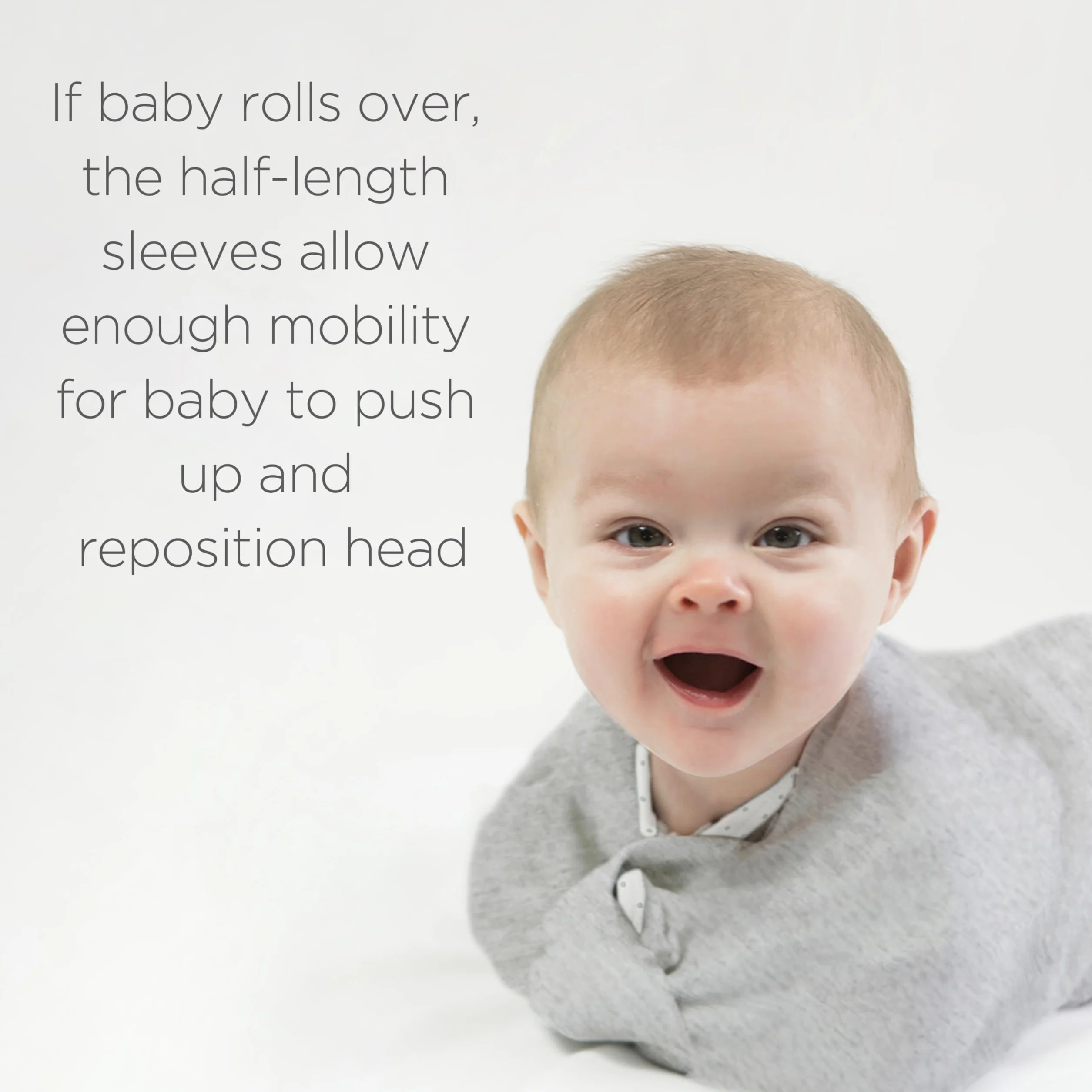 SwaddleDesigns Transitional Swaddle Sack, Arms Up Half-Length Sleeves & Mitten Cuffs, Swaddle for Newborn Transition to Baby Sleep Sack Wearable Blanket, Small, 0-3 Month, 6-14 lb, Heathered Denim
